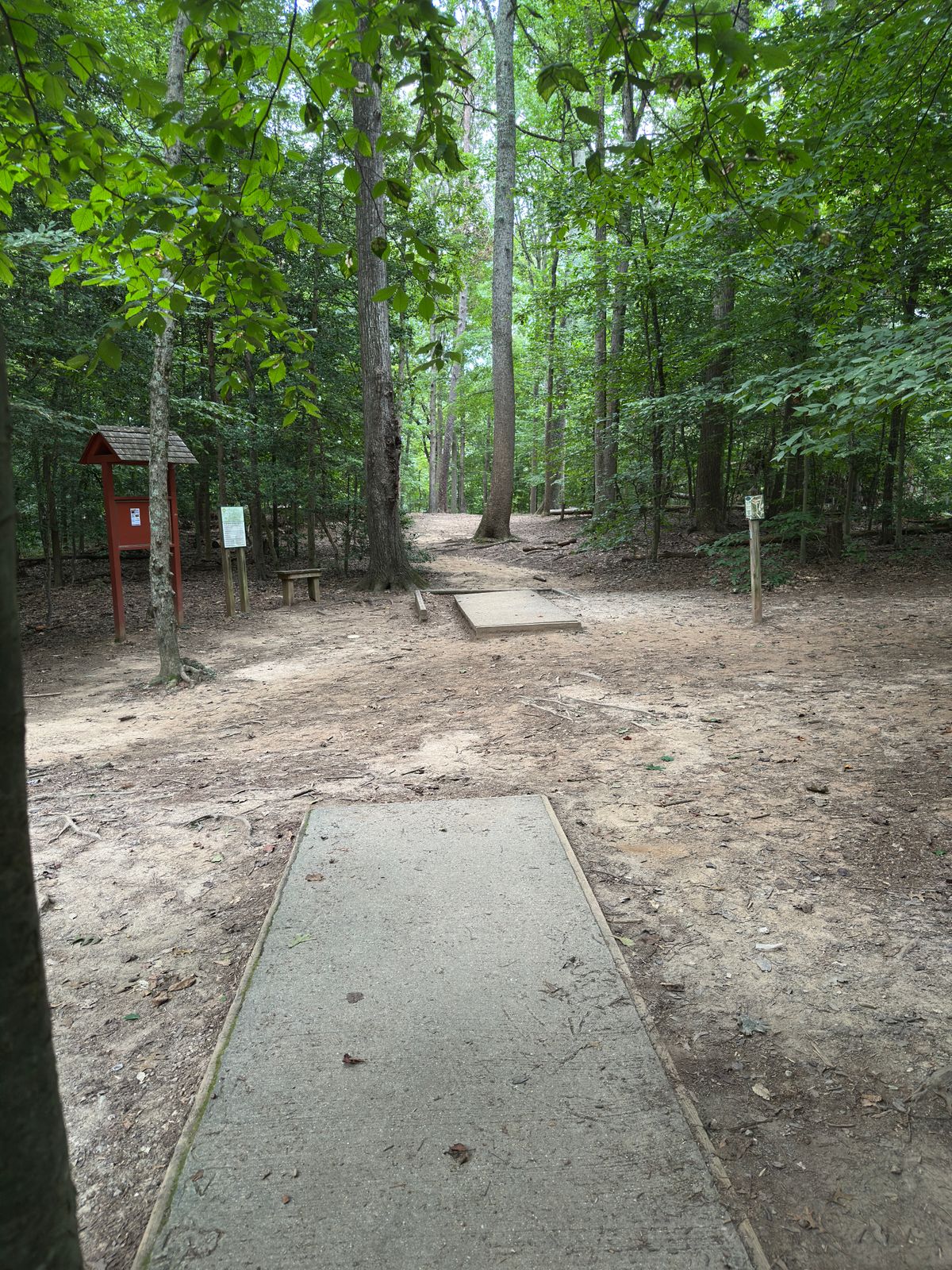 Hole 1 white tee