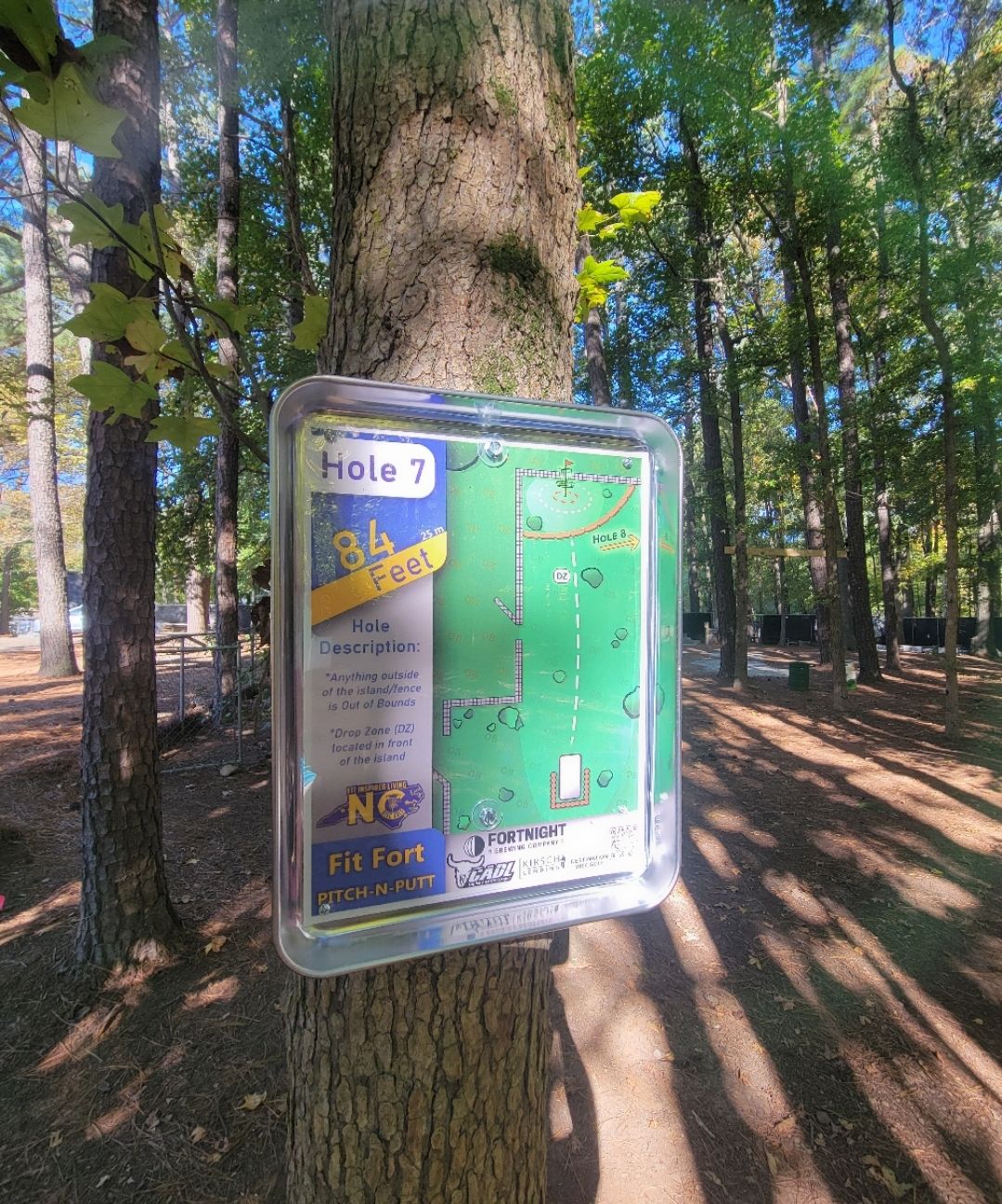 Hole 7 tee sign