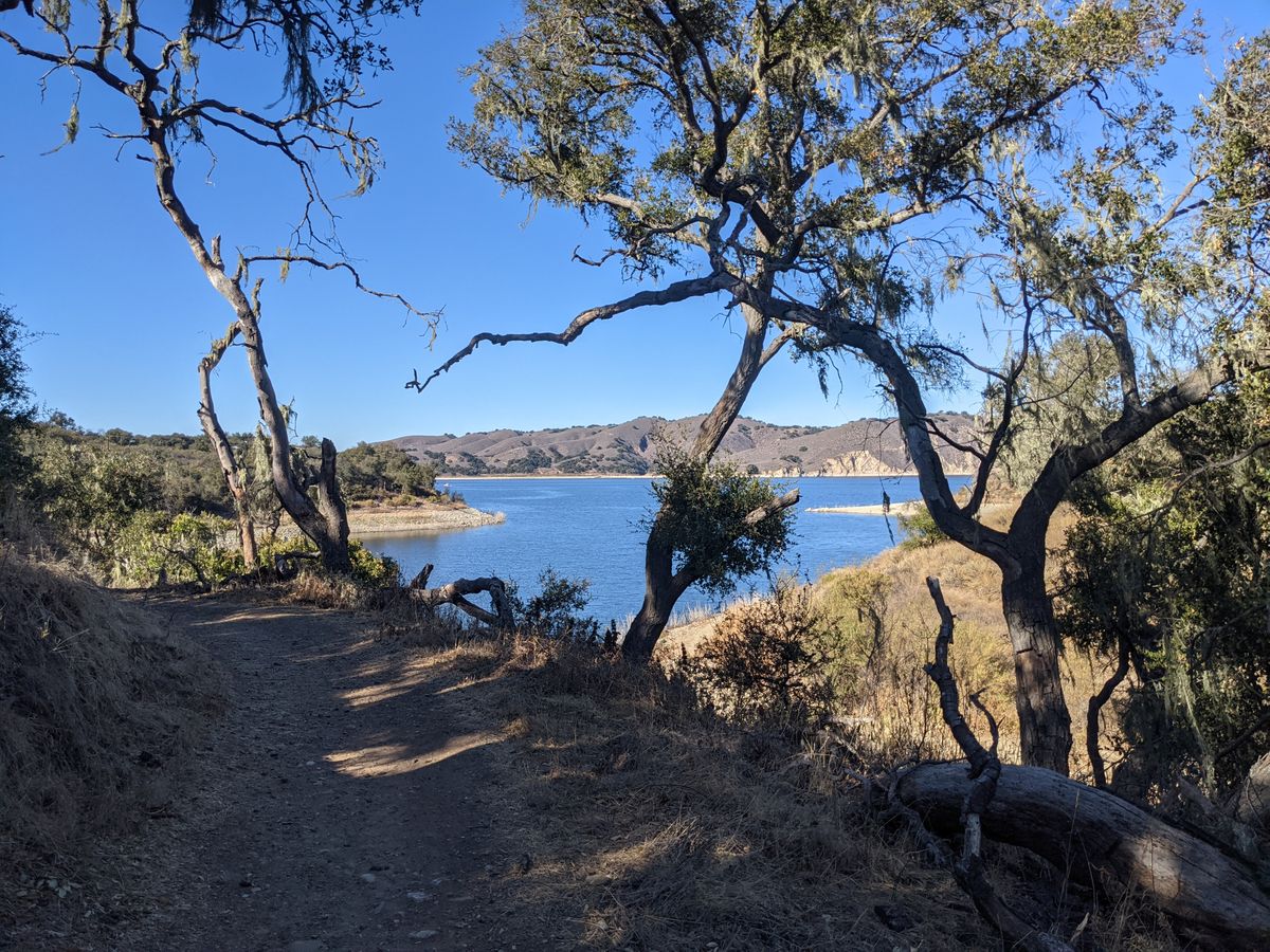 The walk between hole 13 and 14.