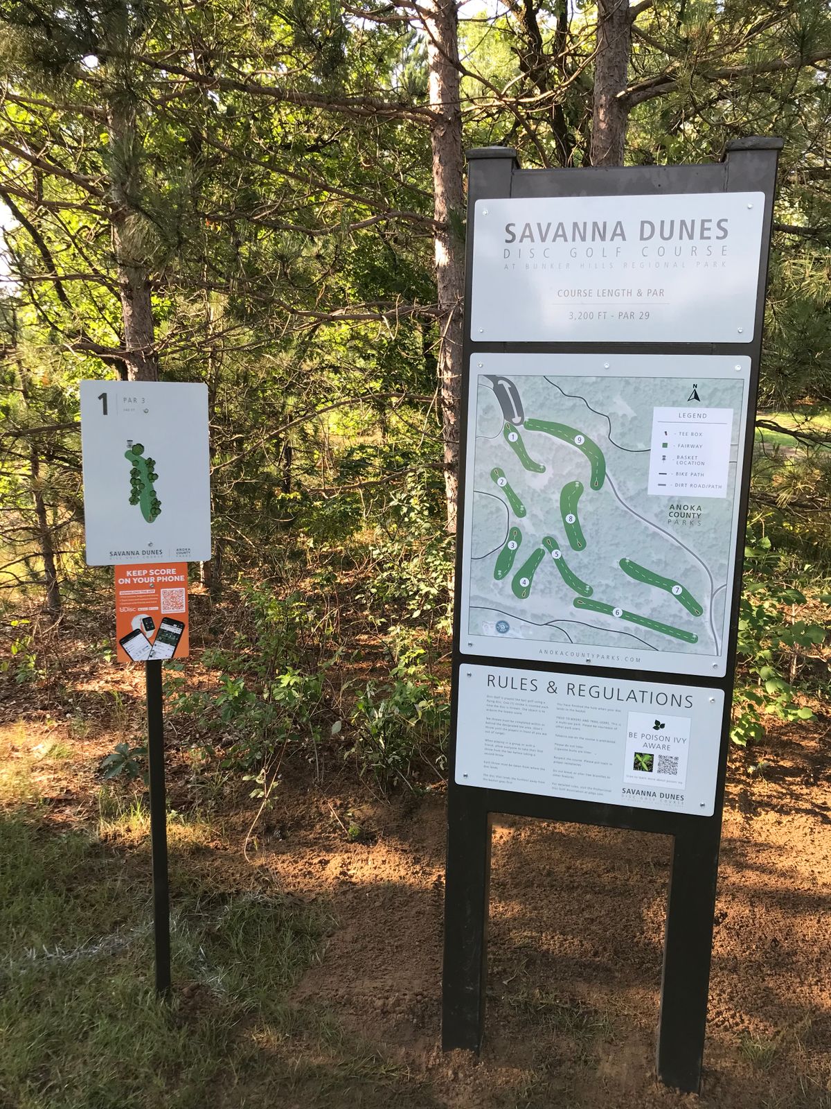 Course Map and Hole 1