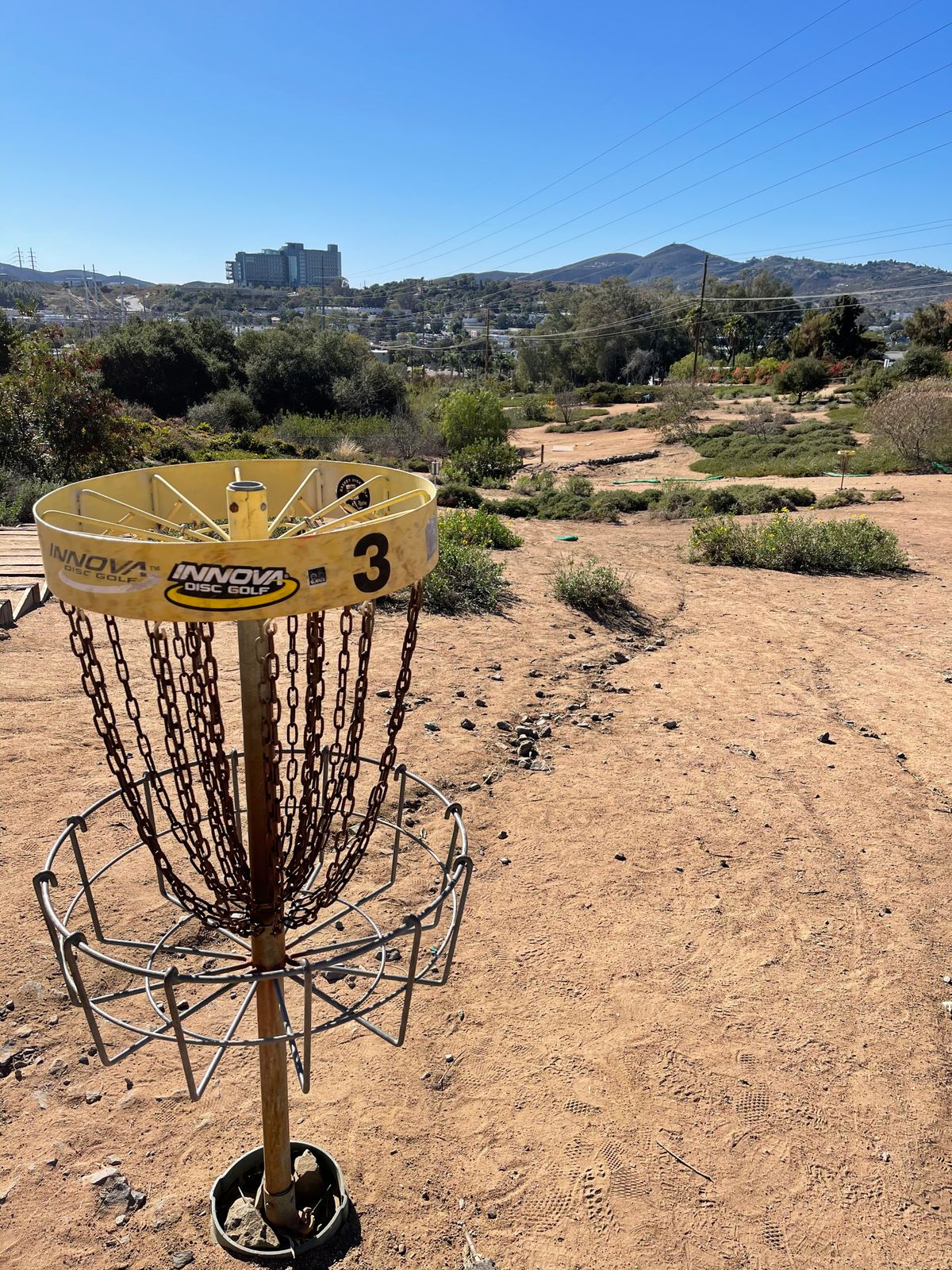 Hole 3, looking back down the hill