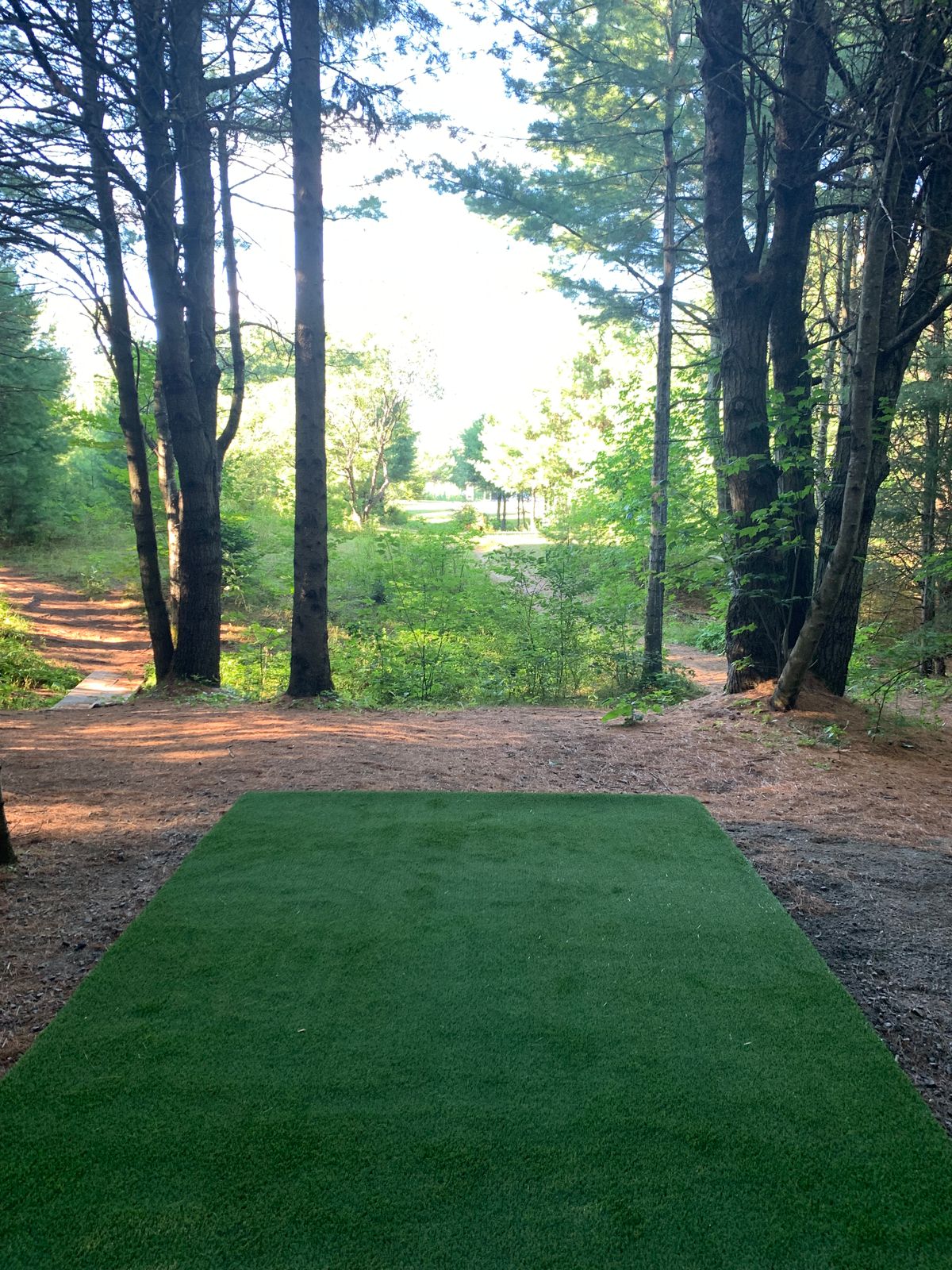 The view from hole #2 tee deck. 