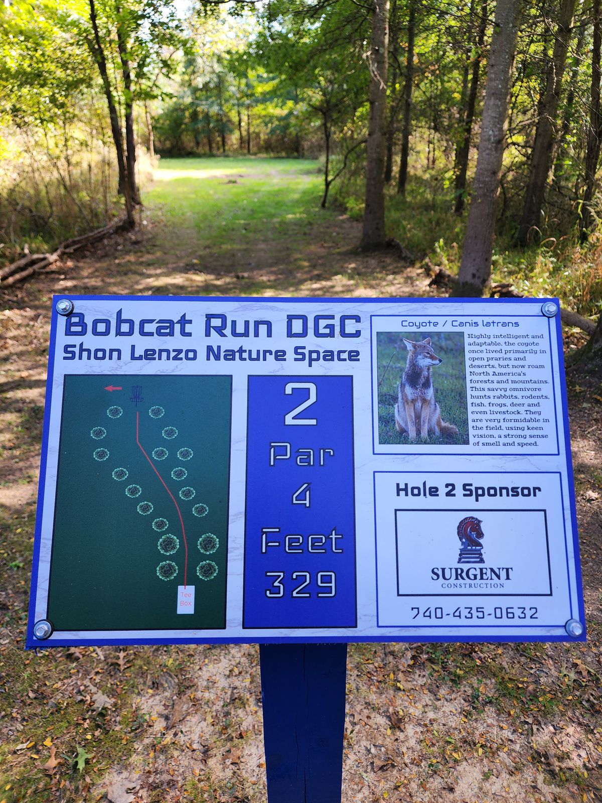 No. 2 tee sign