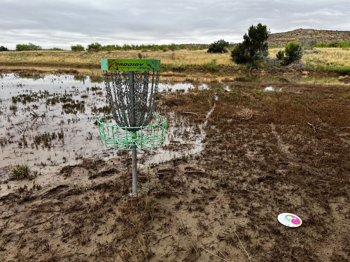 Lots of rain =
mud in places.