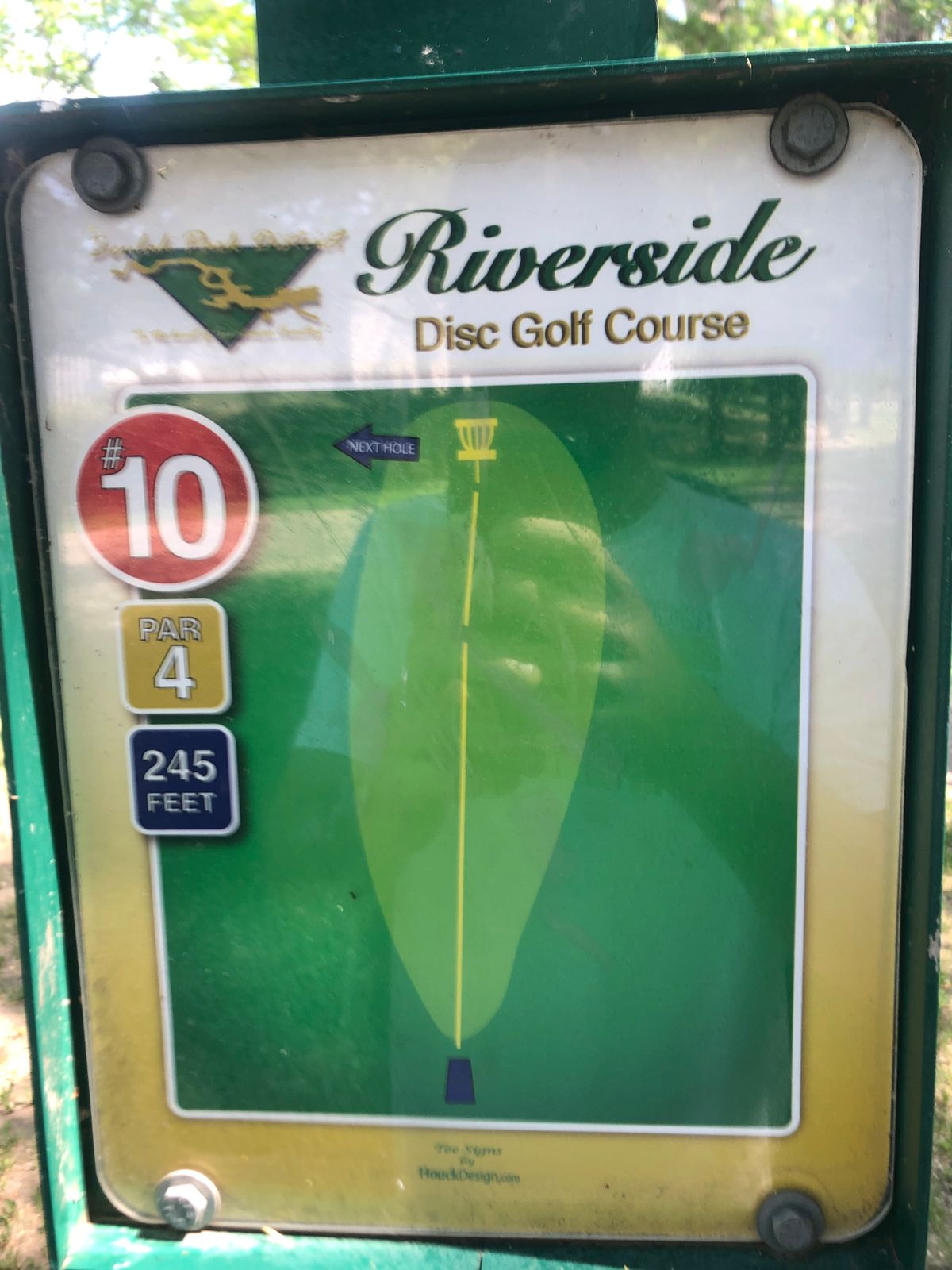 Hole #10 Tee Sign