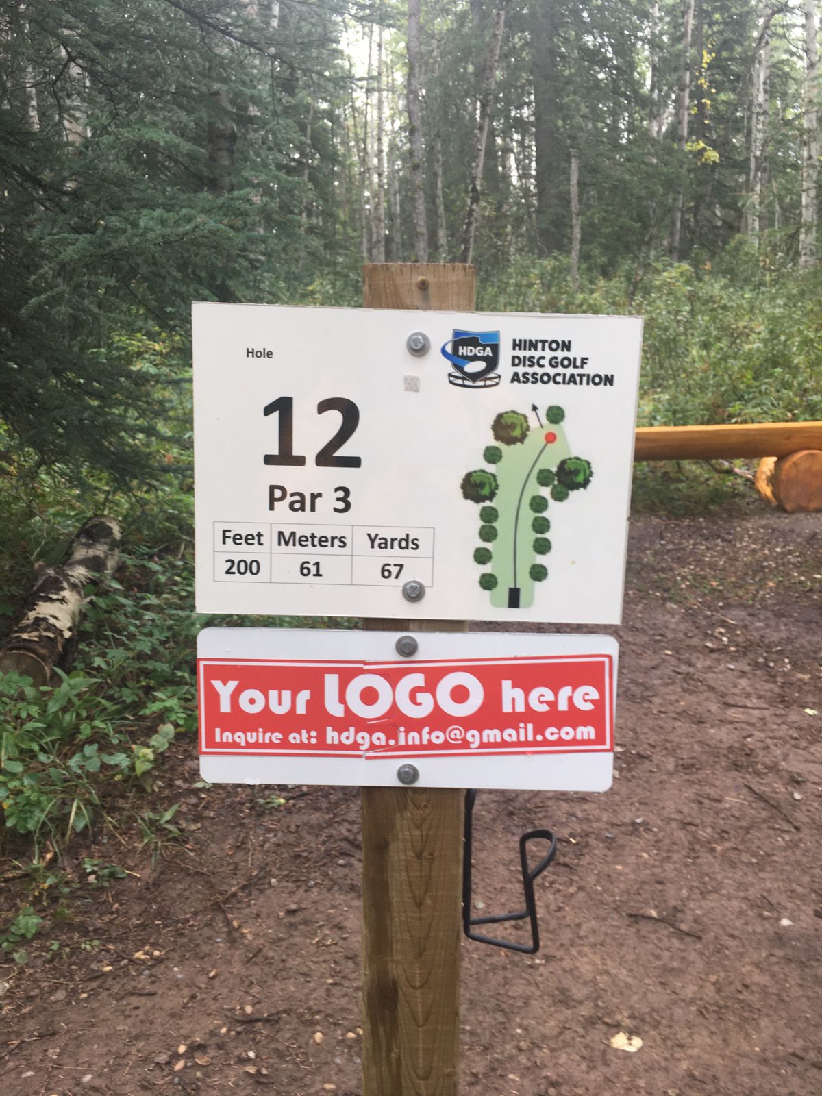 Hole sign #12.🌳🇨🇦🪵🇨🇦