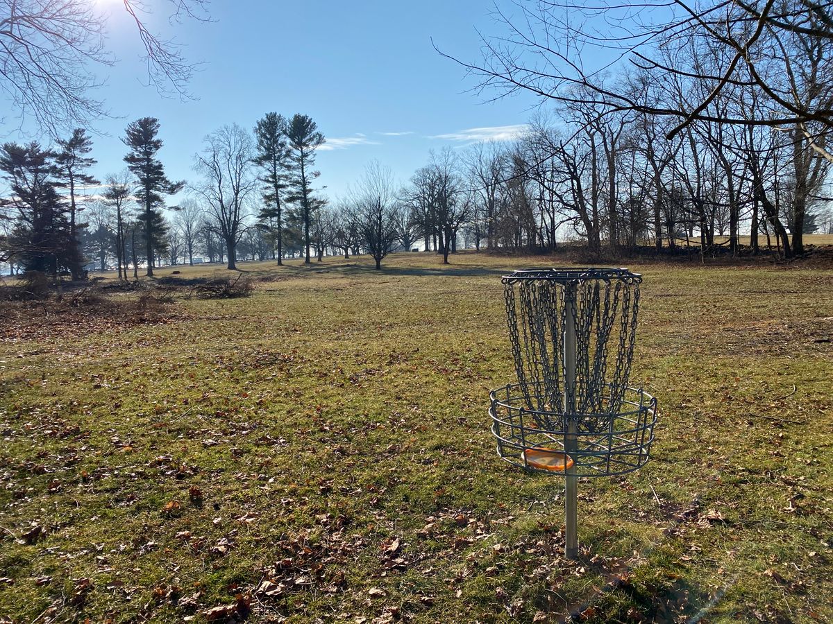 Original #15, out of play — basket has been removed.