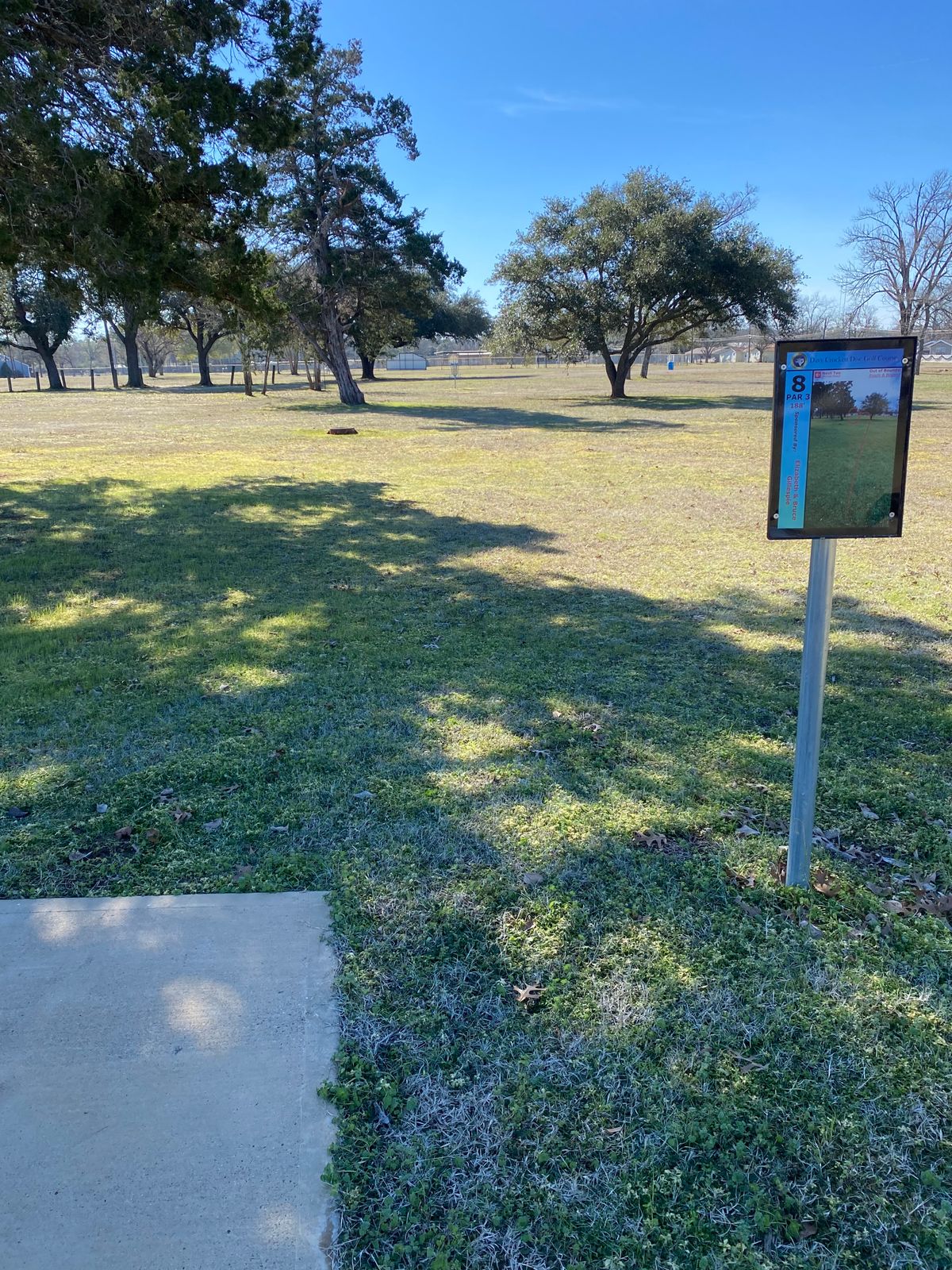 Hole 8, 188ft, OB road and beyond