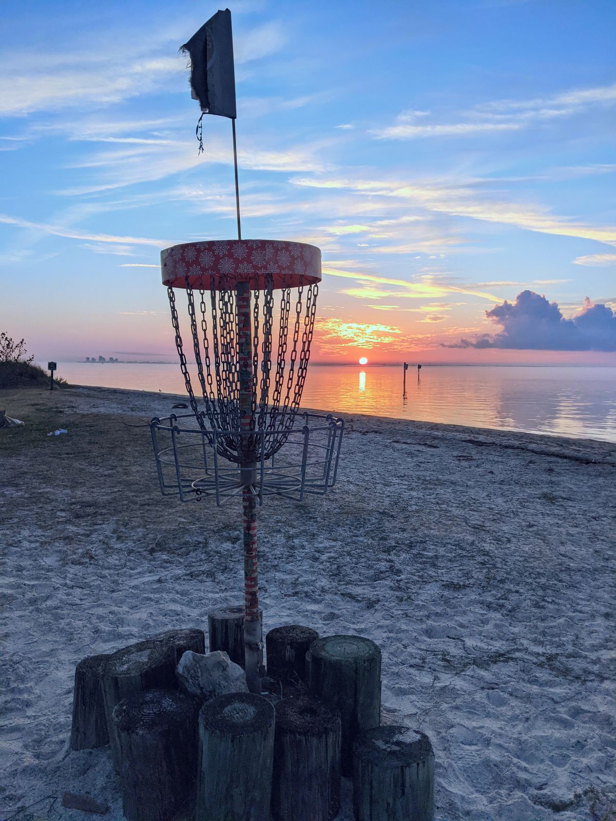 January 1 2023 sunset hole #1 orange/short pin .