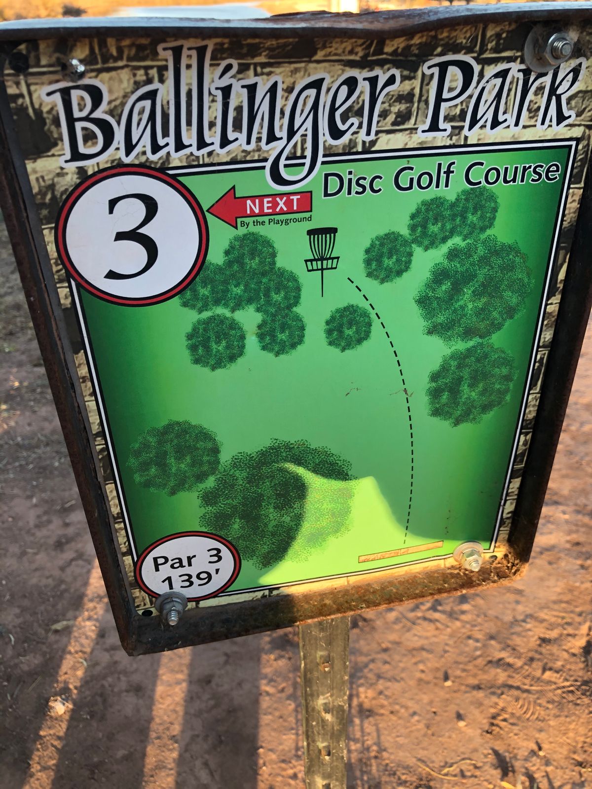 Hole 3 Sign