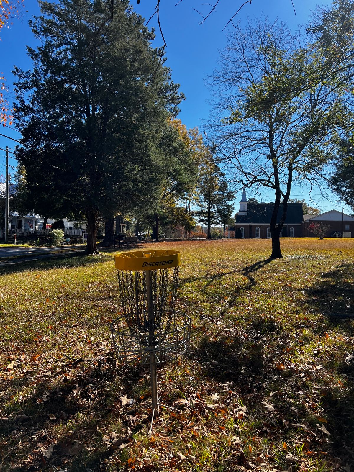 Hole 4 green looking back at tee