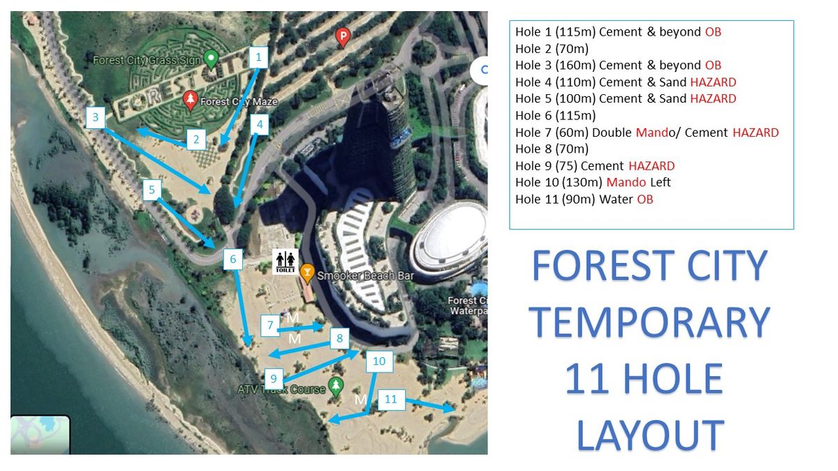2024 Eleven Hole Layout