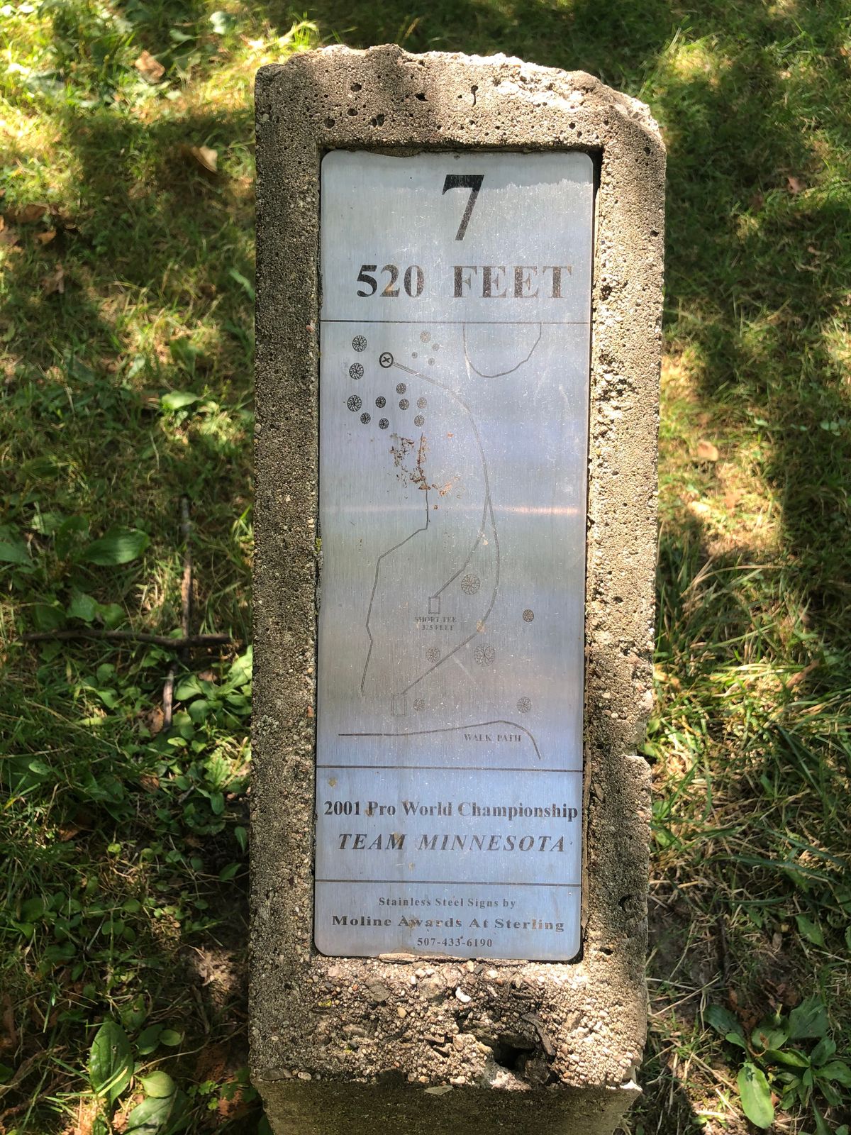 Hole 7 sign