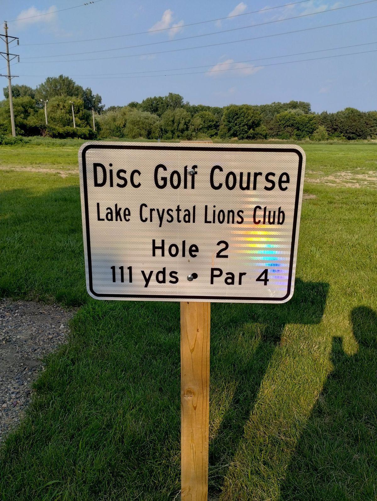 Hole 2 signs in yards