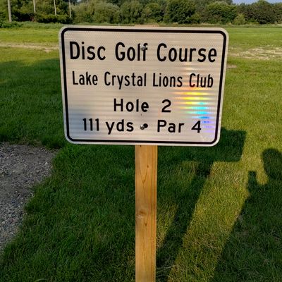Hole 2 signs in yards