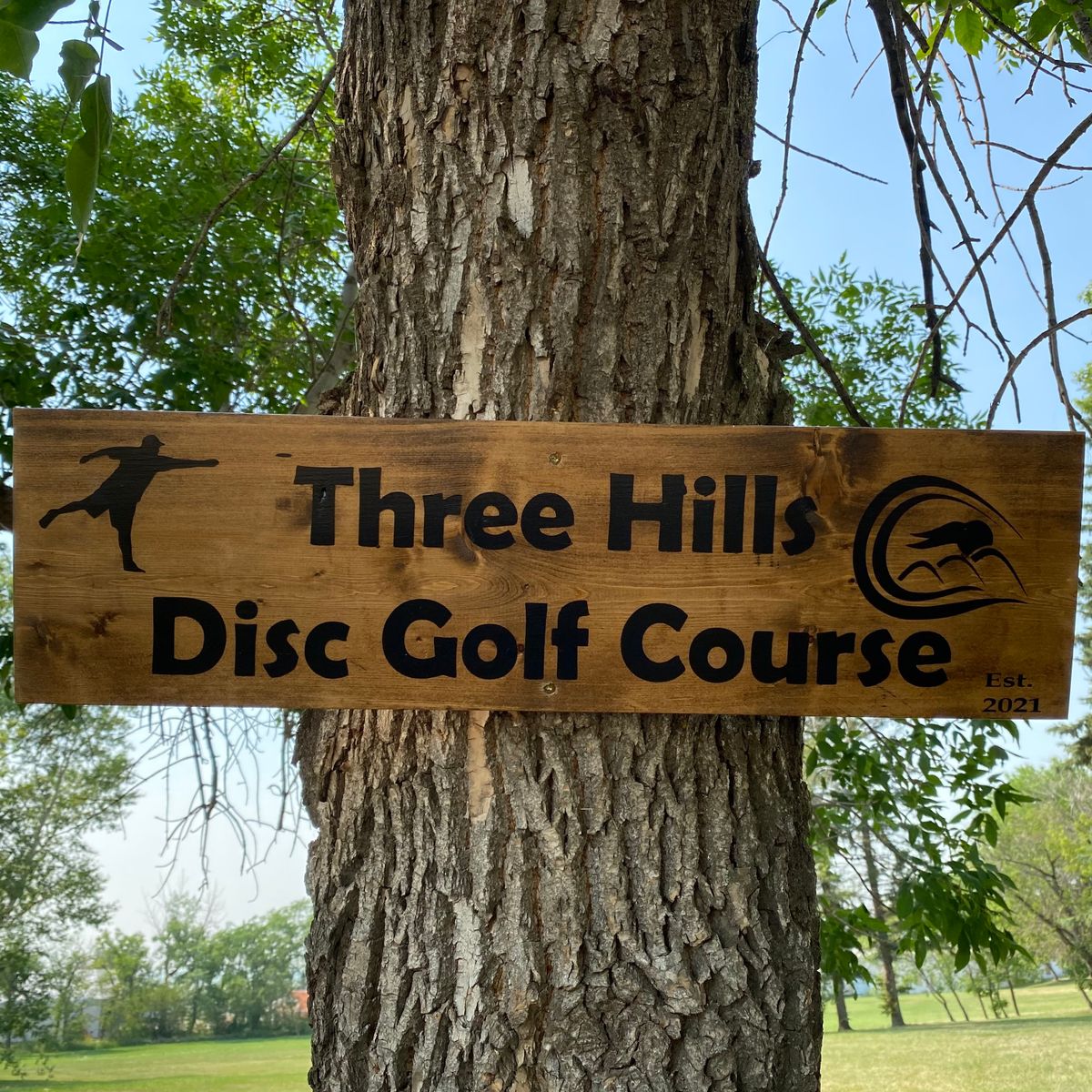 Course Sign. Located at the start of hole 1.
