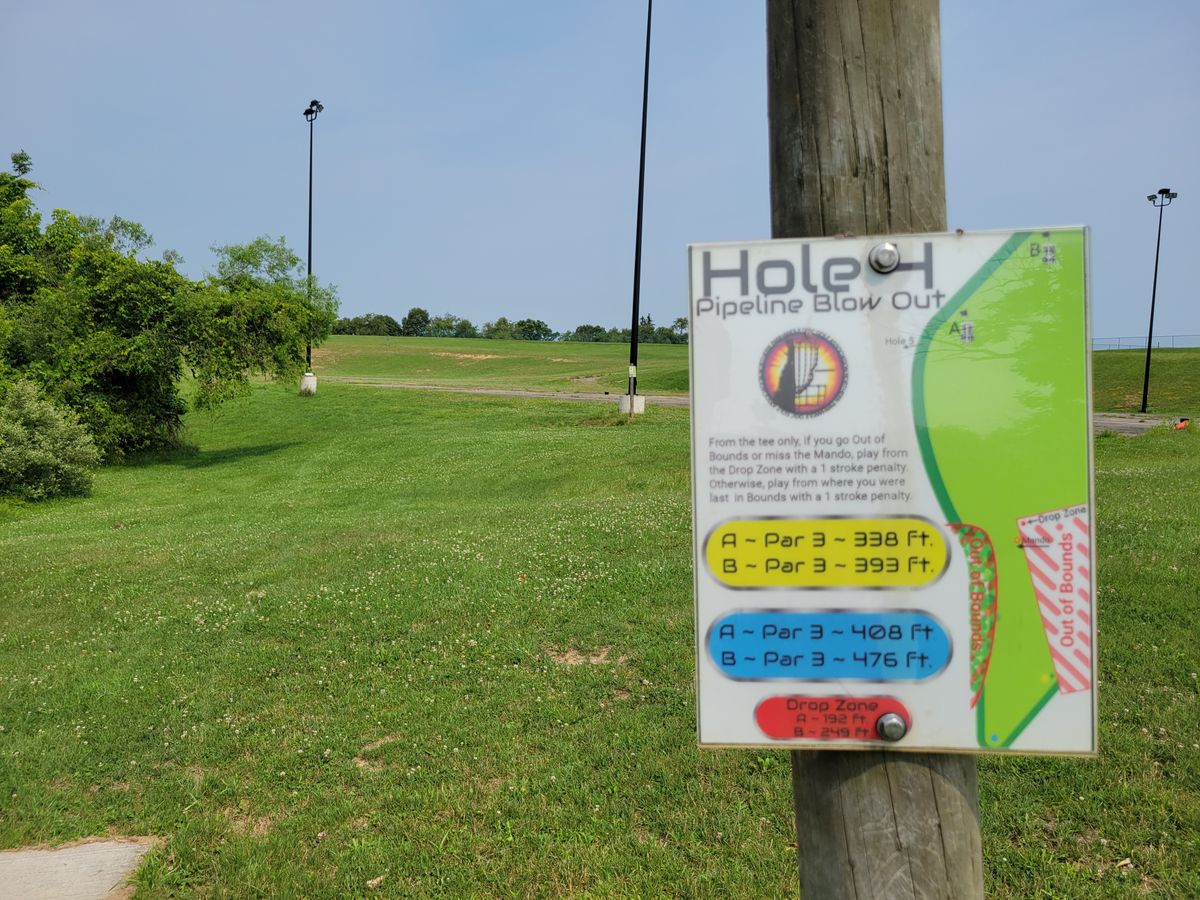 The Mando left on the long tee is unplayable as of this photo