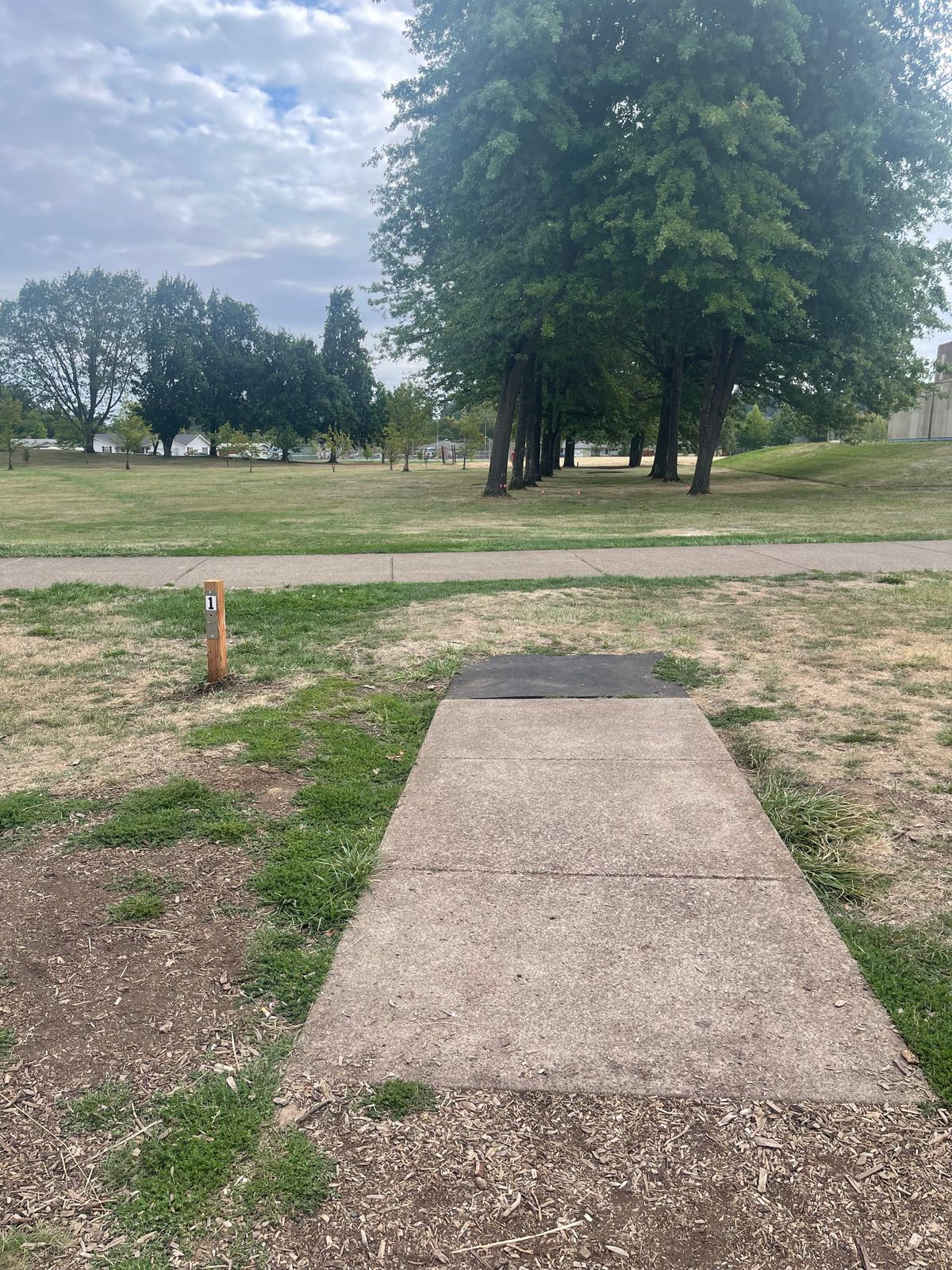 Hole number one! Closest parking by boys and girls club.