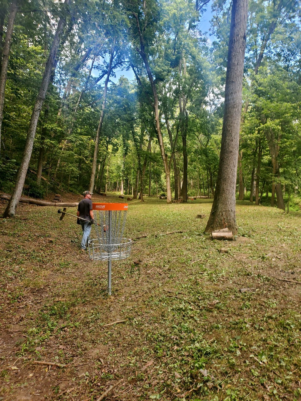 Looking back from the orange pin on hole 3