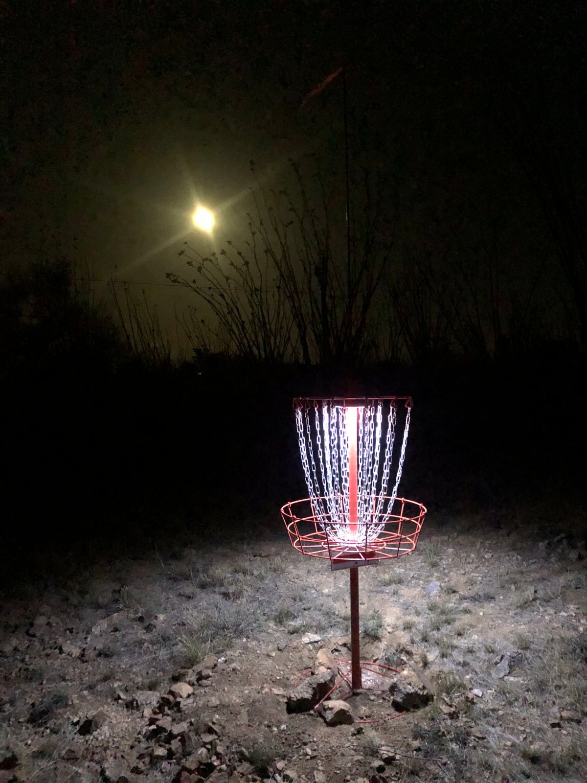 Hole 6 on the full moon