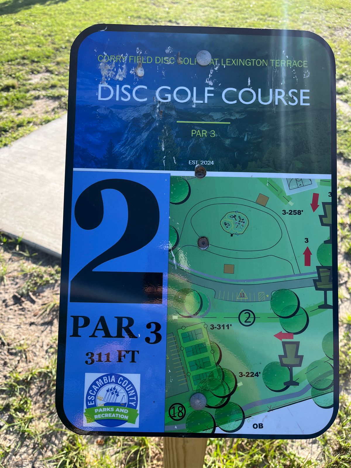 Hole 2 Sign