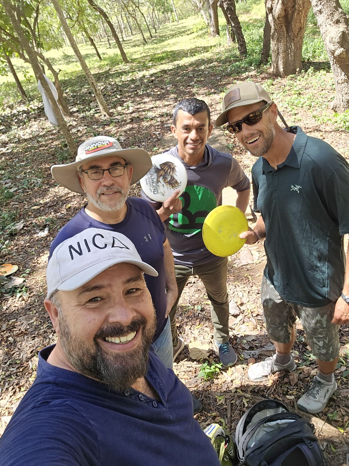 Ending a 18 hole round with Andrew Schrum.