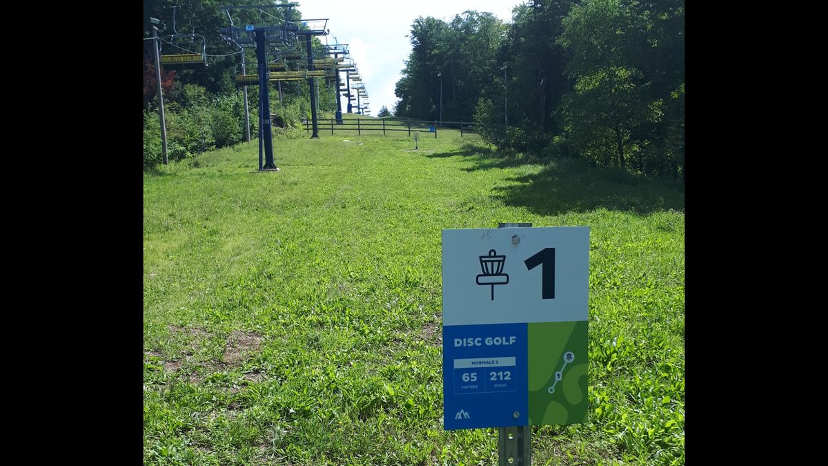 Hole one, uphill