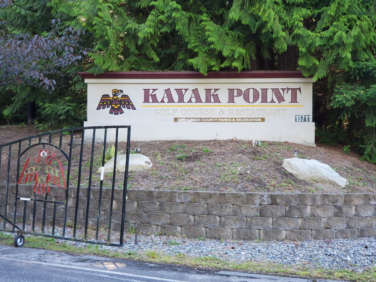 Kayak Point entrance sign and gate