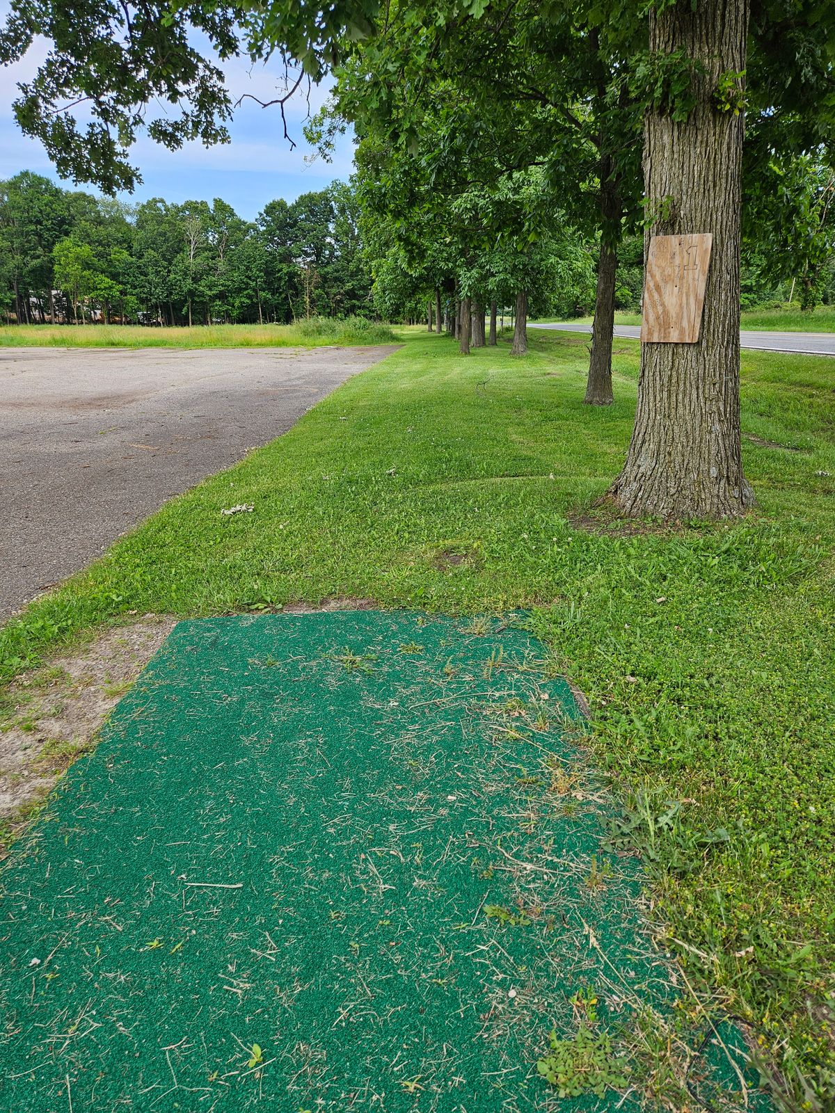 Hole 1 tee pad