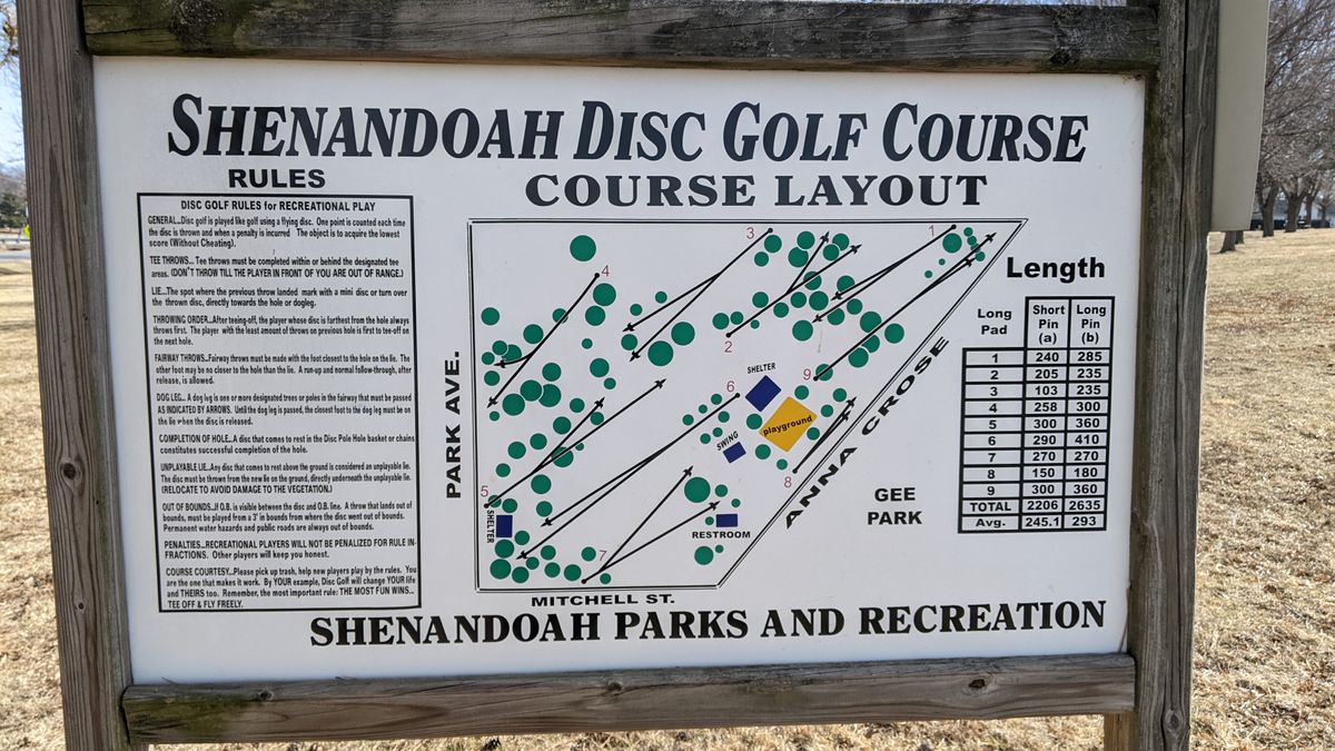 Shenandoah Disc Golf Course