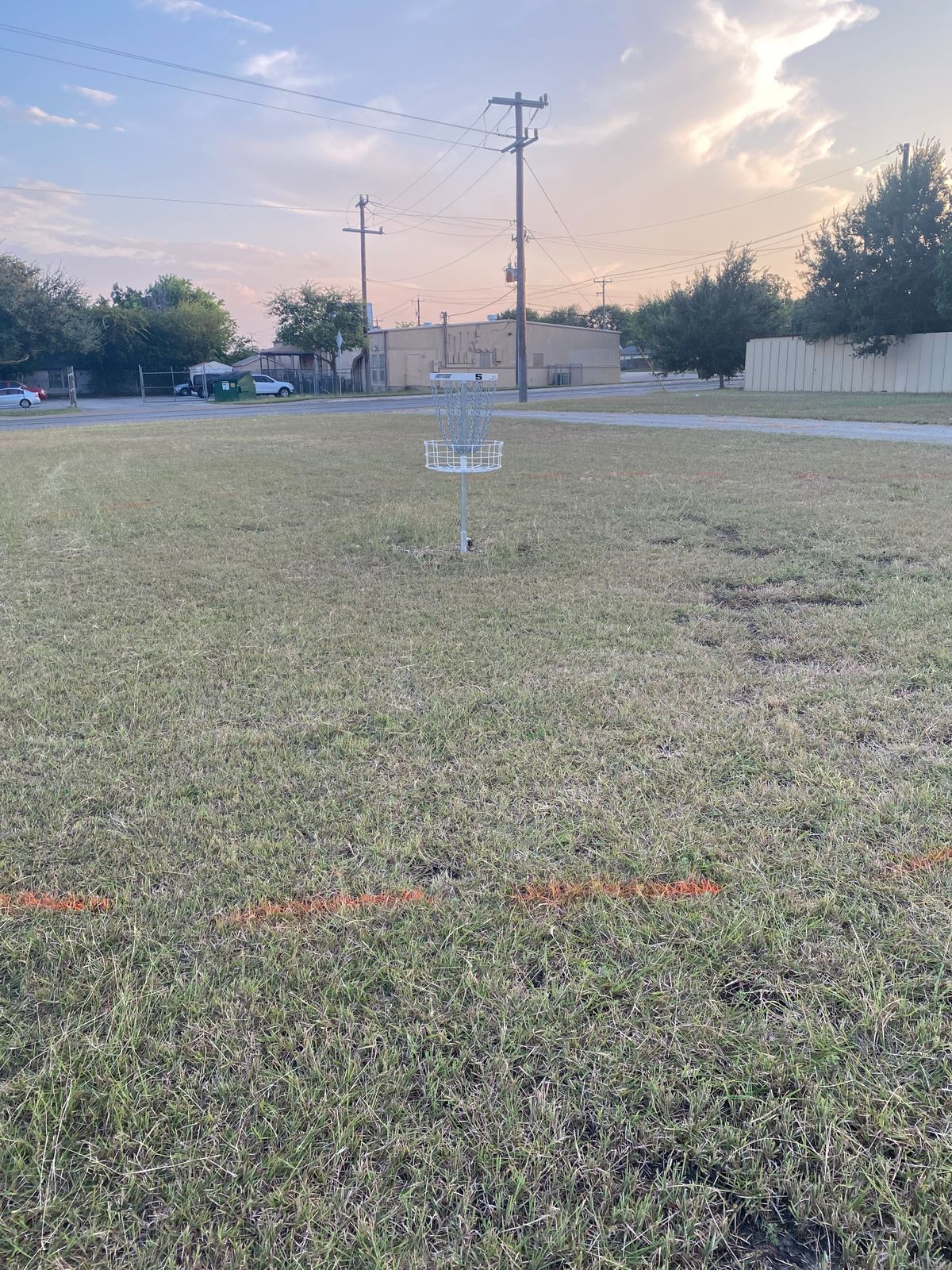 Hole 5 basket.