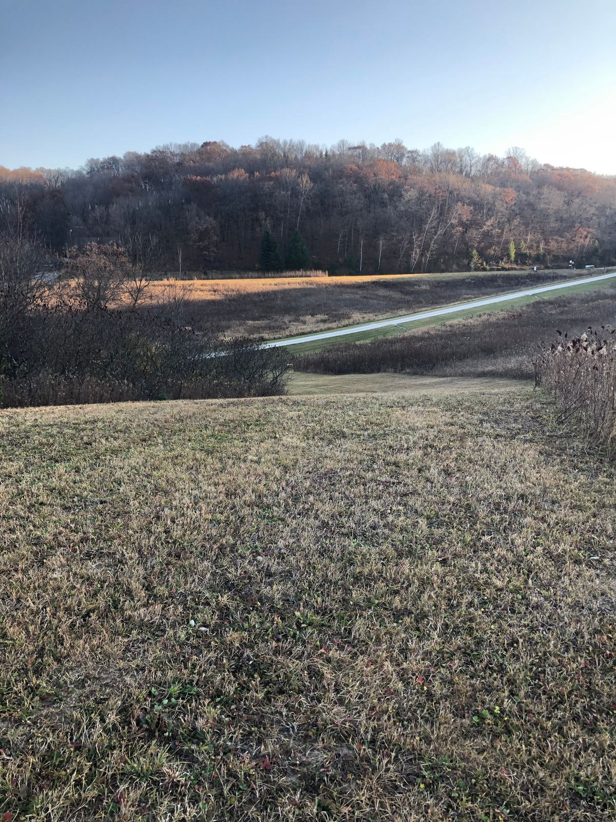 Tee box. Down hill to hole 3