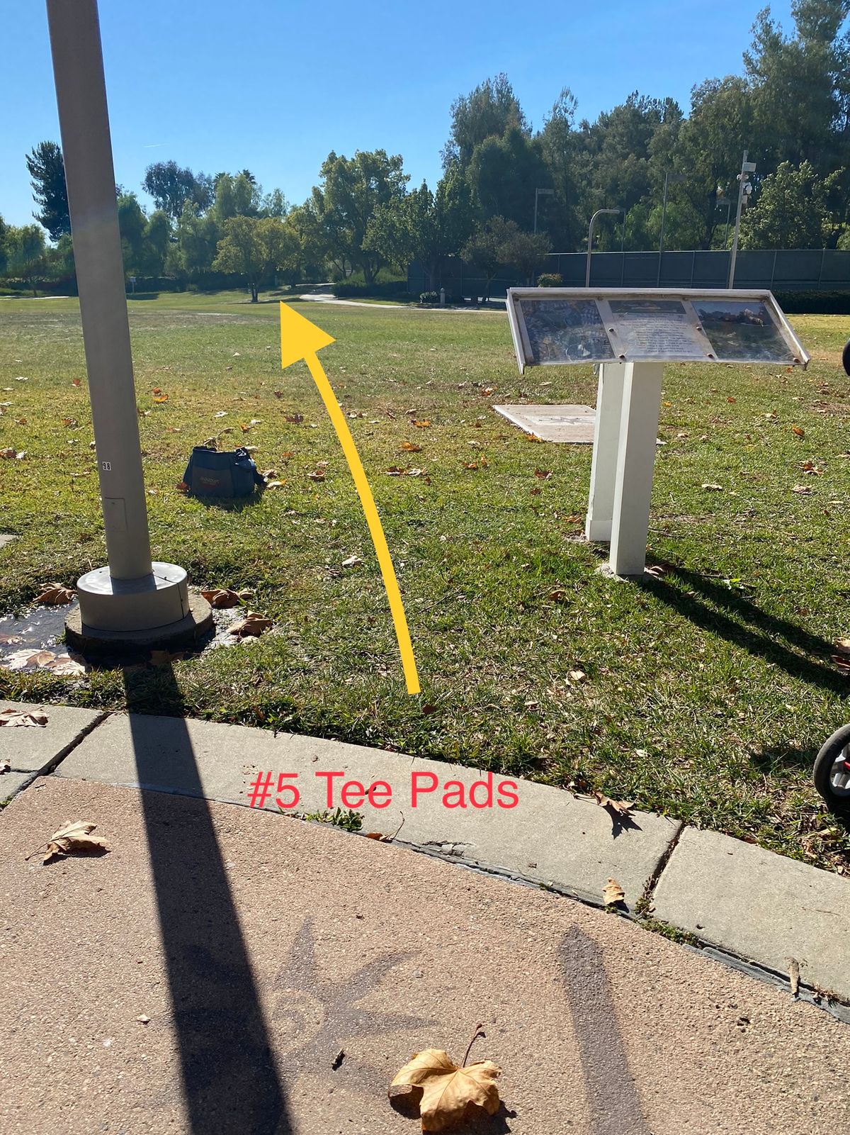 Use either Tee Pad
