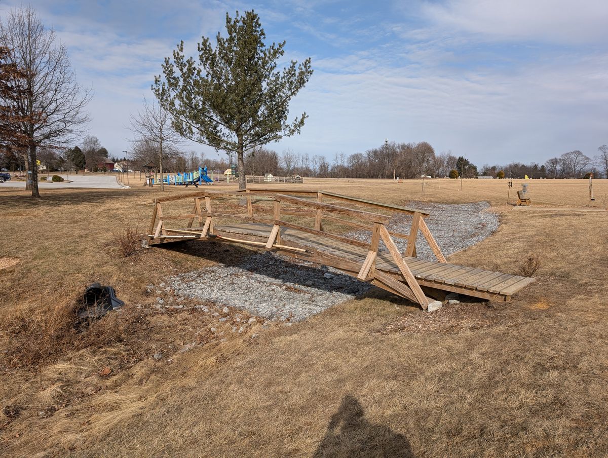 There are poles available if you don't make the water crossing