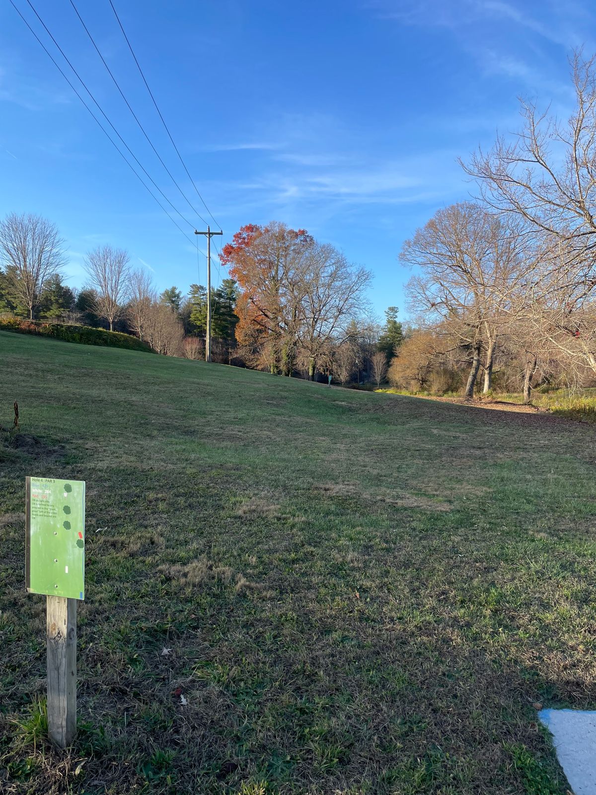 Hole 4 blue tee