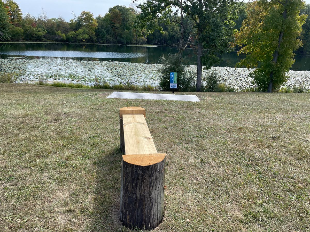 Hole 17 right by the lake