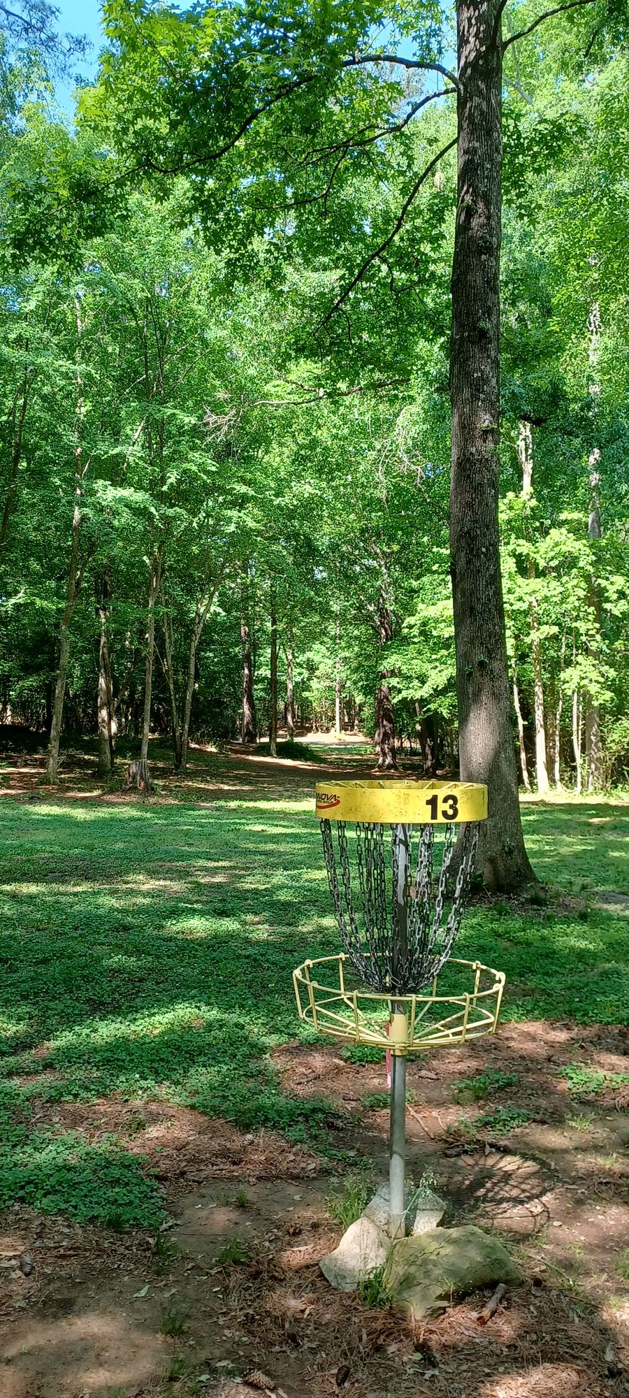 Behind pin