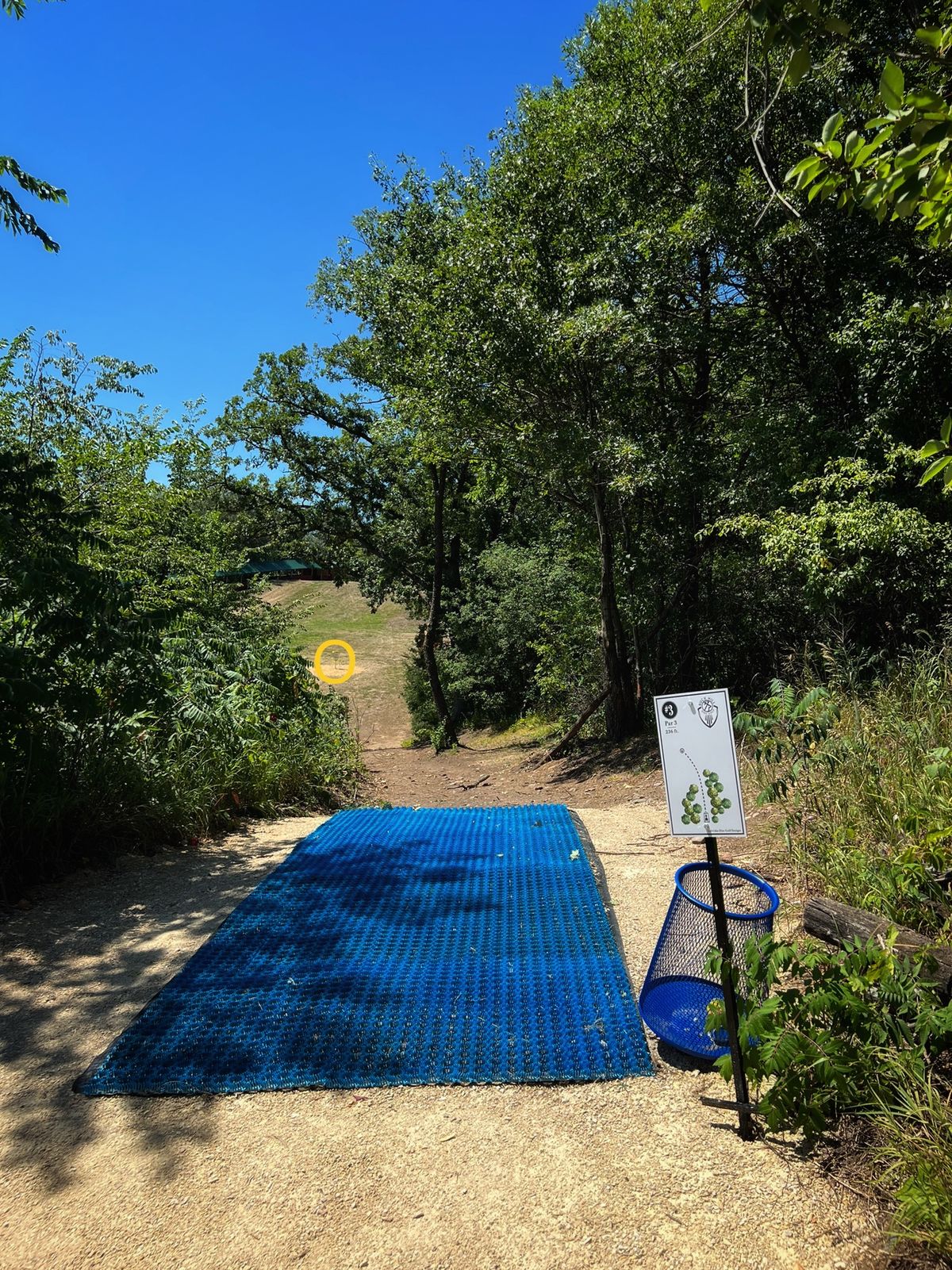 Hole 3 - Nice, gentle winding sight line to the pin