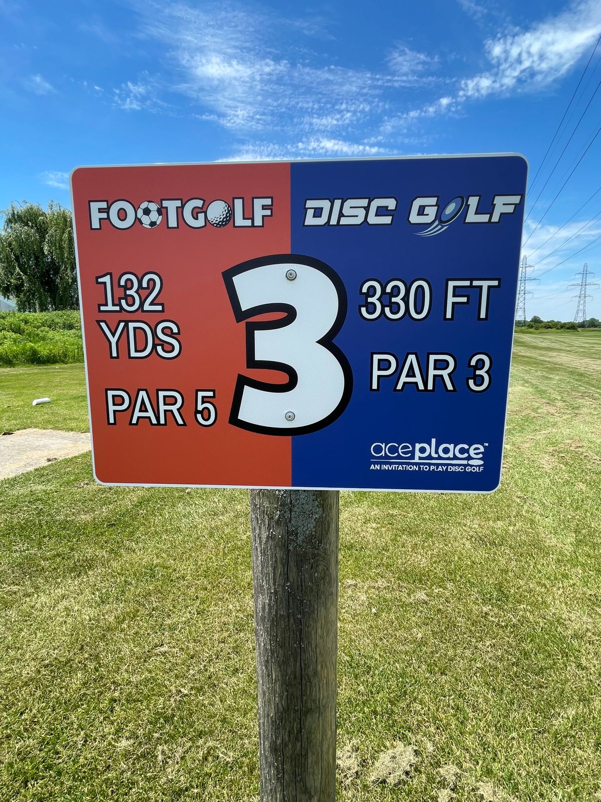 Hole 3 sign