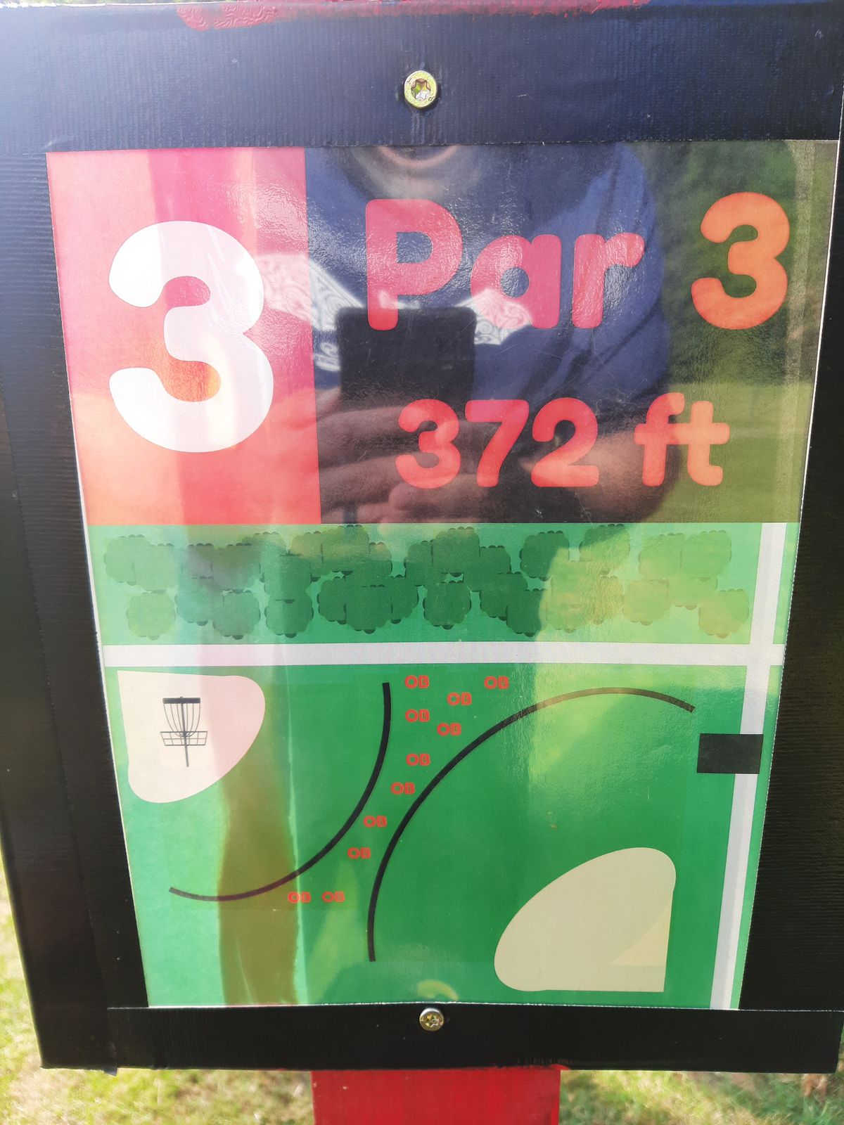 Hole 3 Tee Sign