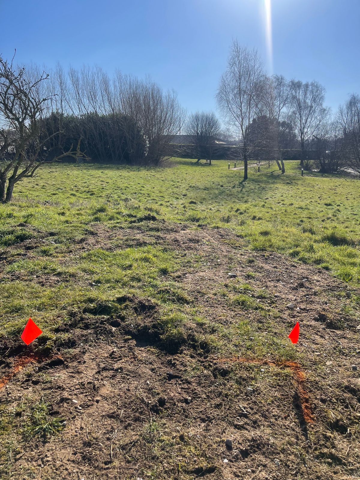 Hole 9 tee area