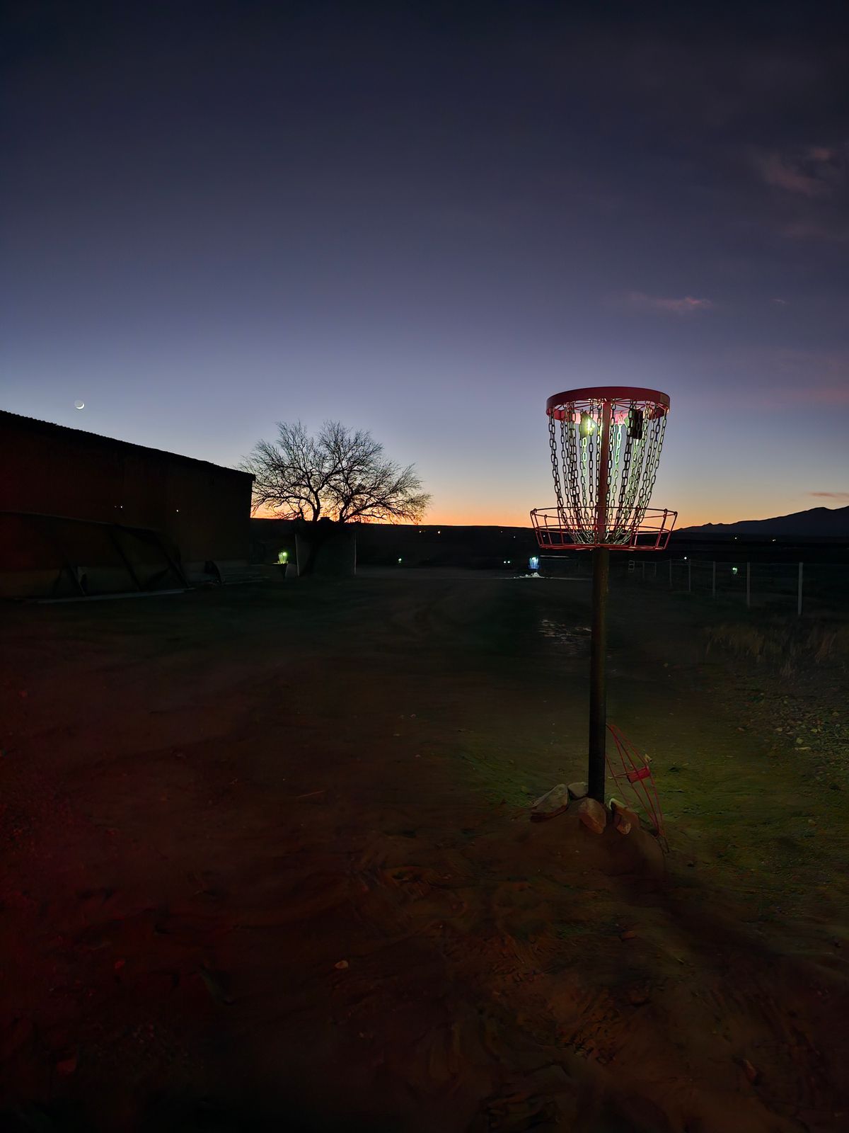 Hole 9 night round