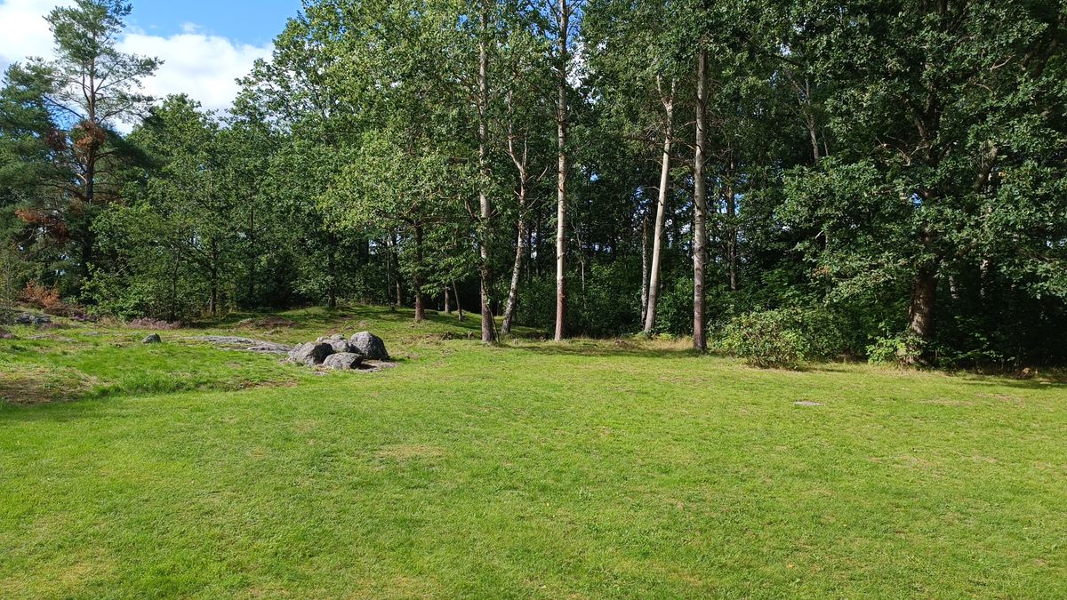 Hole 12 from dogleg, towards tee