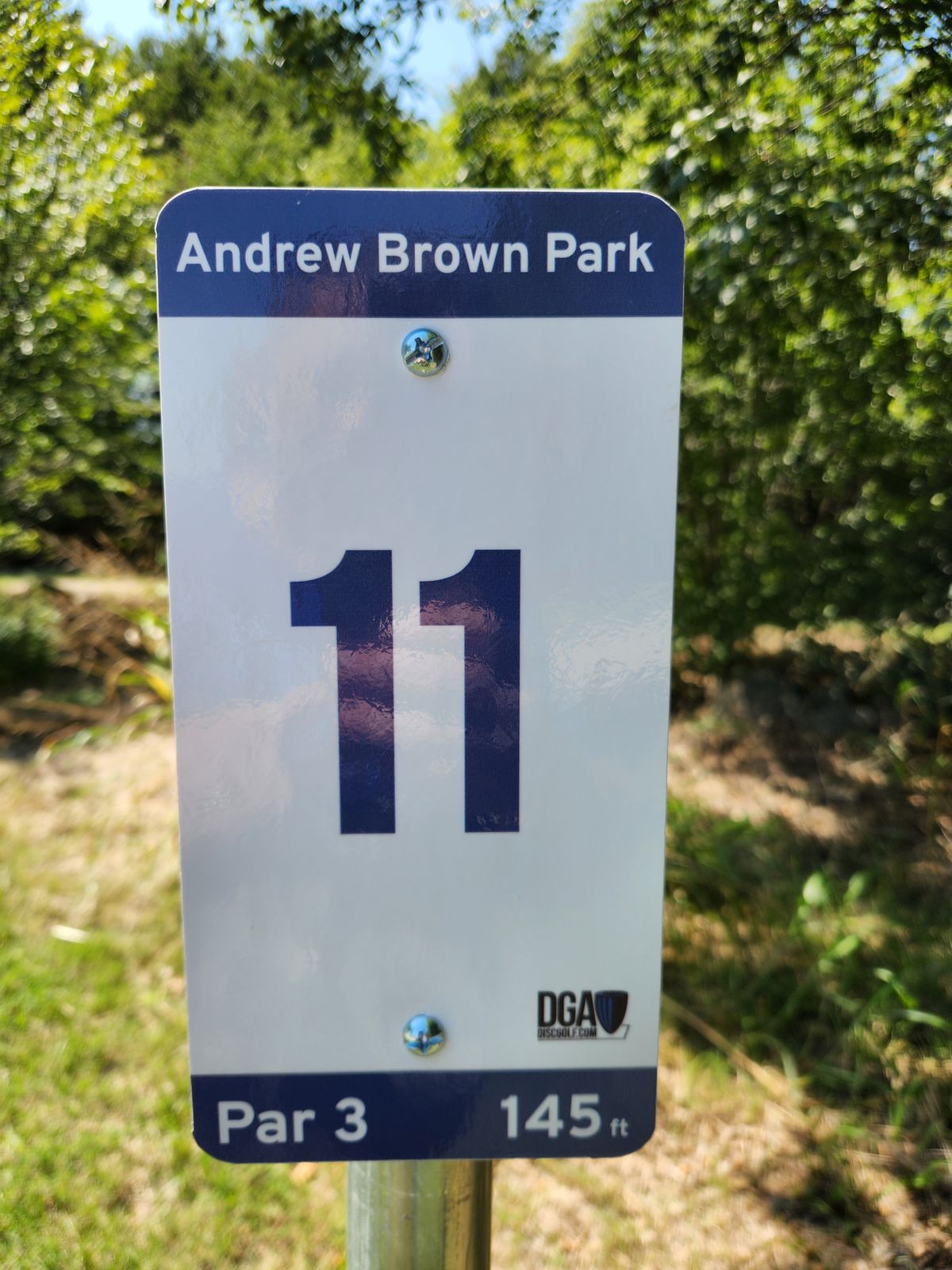 Hole 11 tee sign