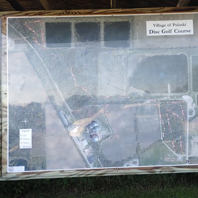 Course map. Dog bags on left of map.