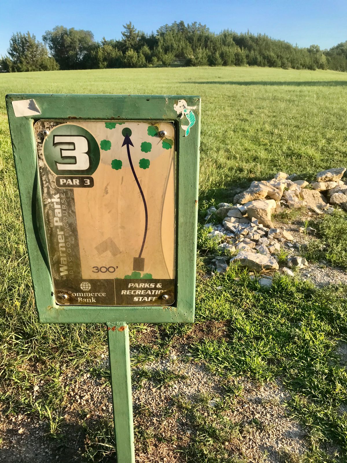 Hole 3 Tee Sign