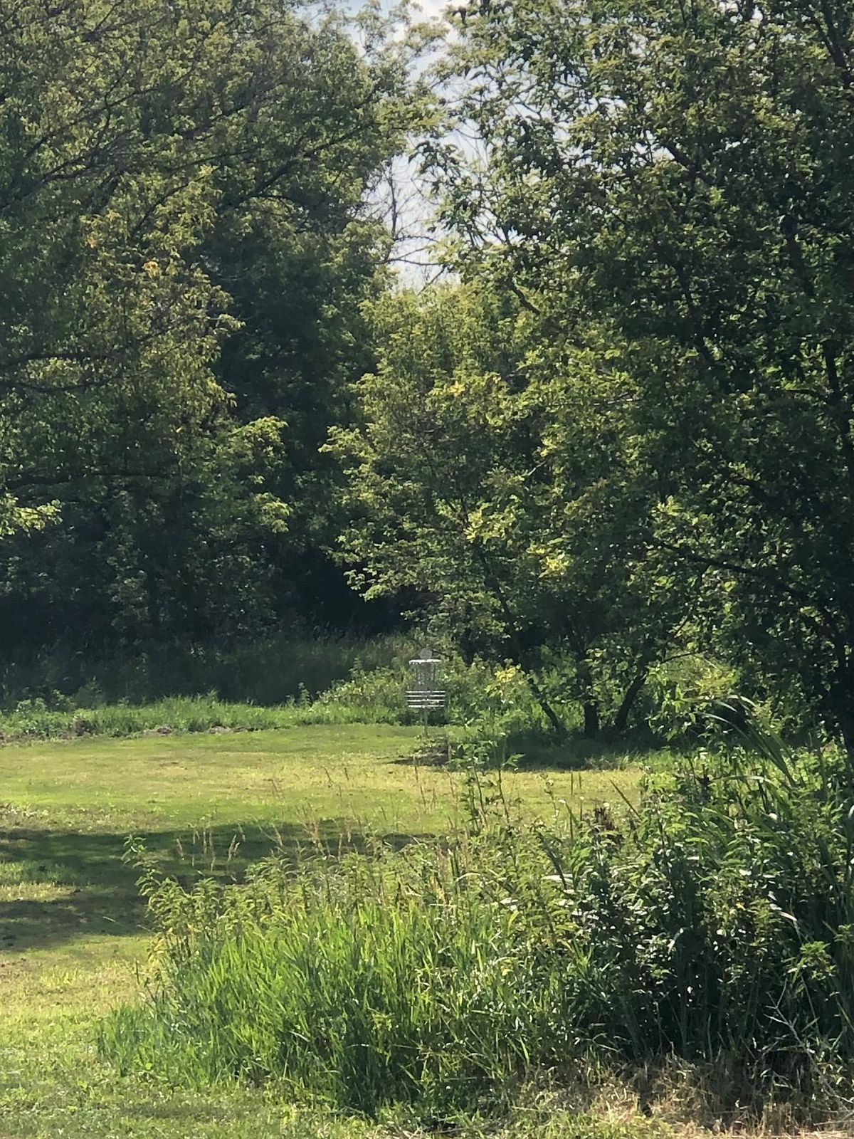 Hole #10 tucked in this corner by the Spring Valley creek.