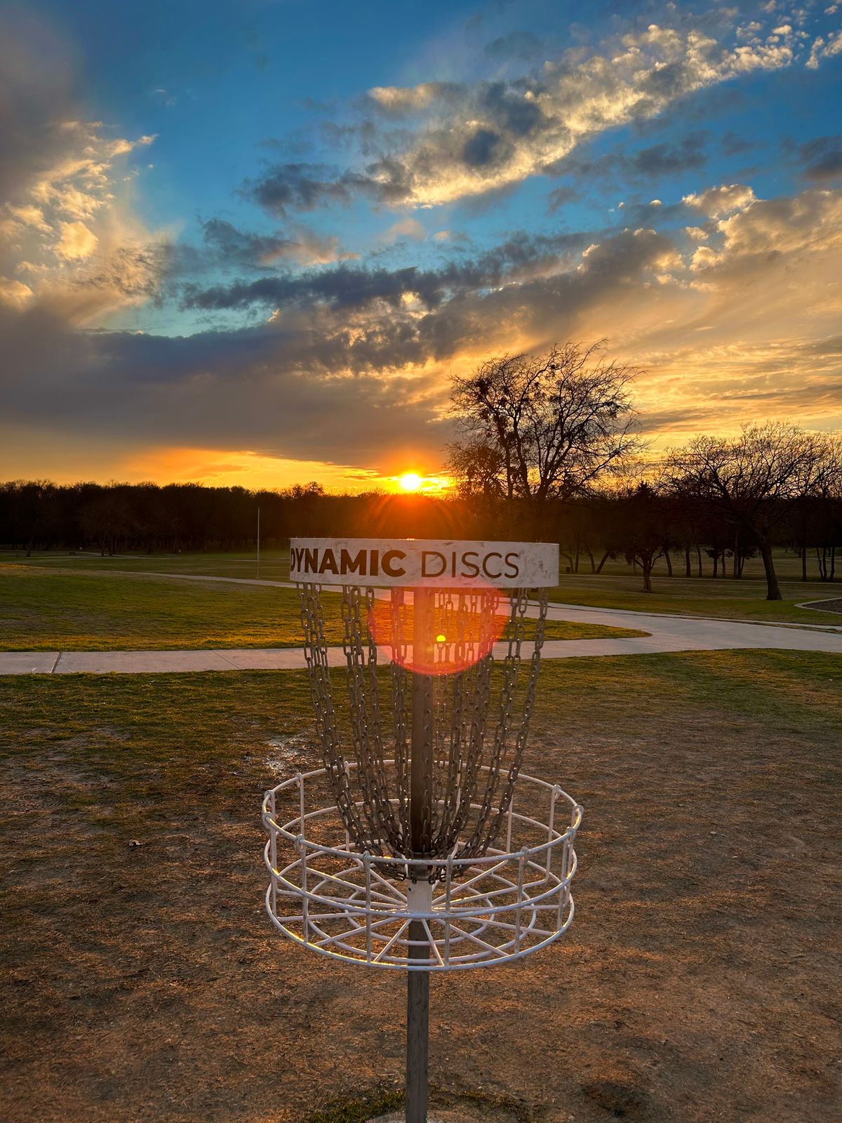 Practice basket overlooking Hole 18
