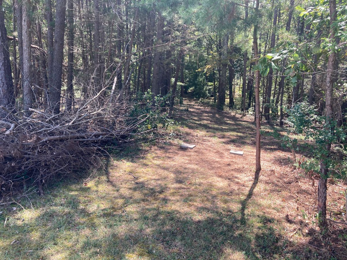 Hole #7: Downhill slanting to the left.