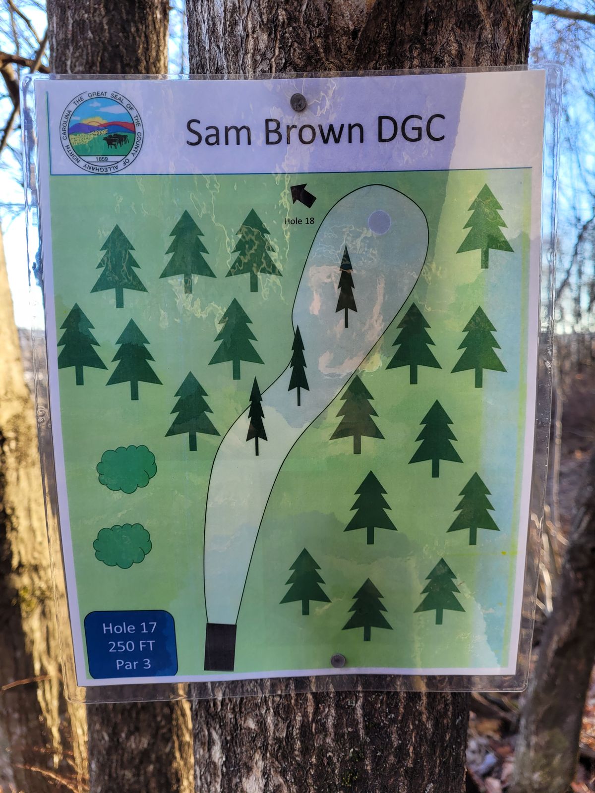 Hole #17 map